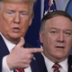 President Donald Trump and Secretary of State Mike Pompeo at the White House on March 20, 2020.